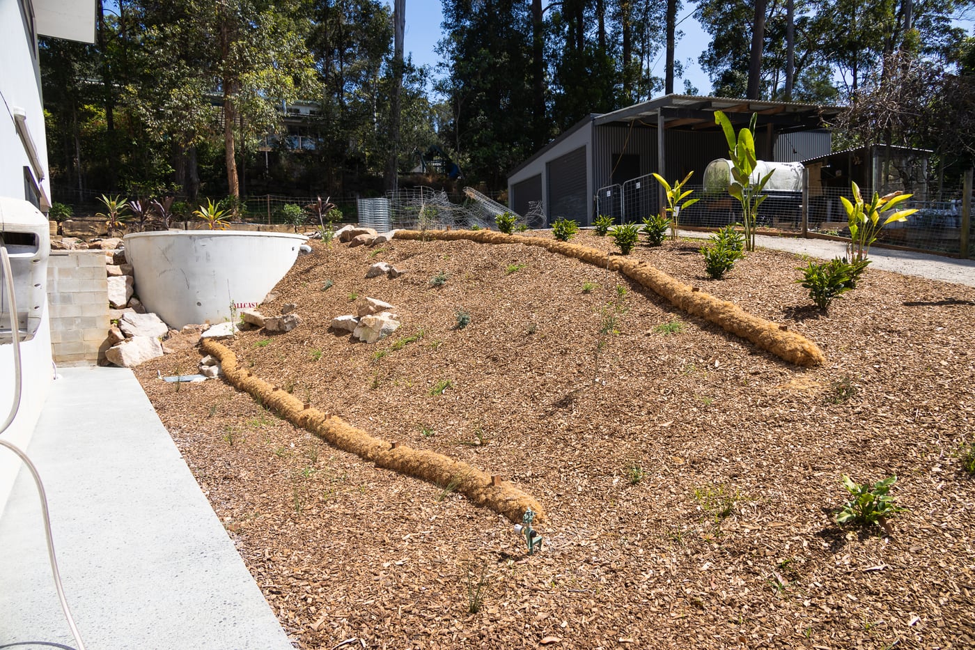 Diddillibah nursery commercial landscape and arrival area built by The QLD Group
